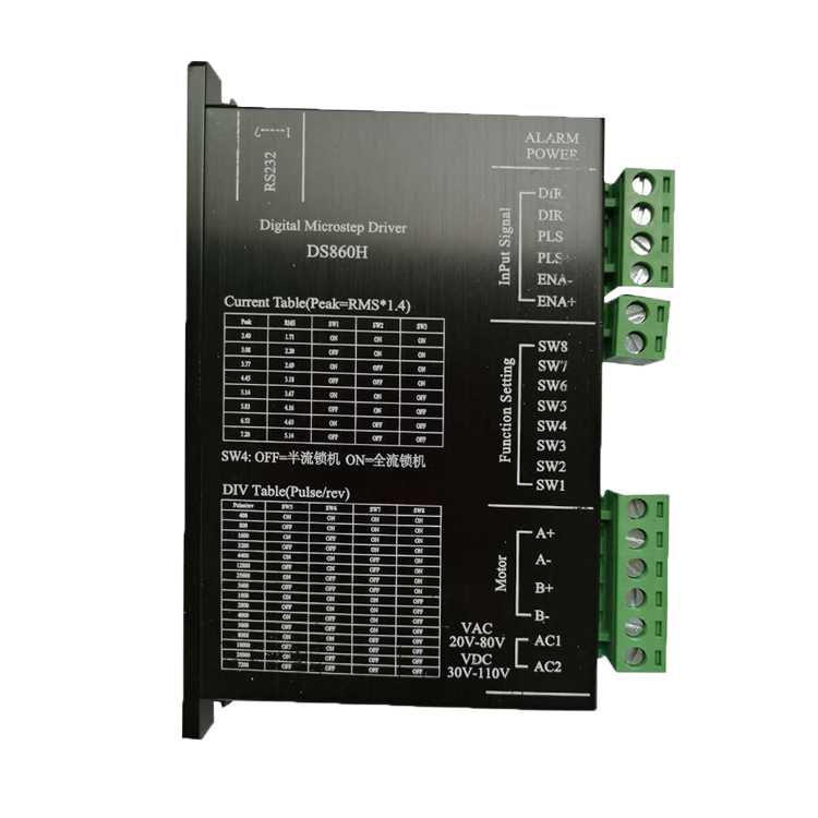 Holry Stepper Mortor Driver Operação suave Vibração mínima e ruído DS860H máquina de distribuição